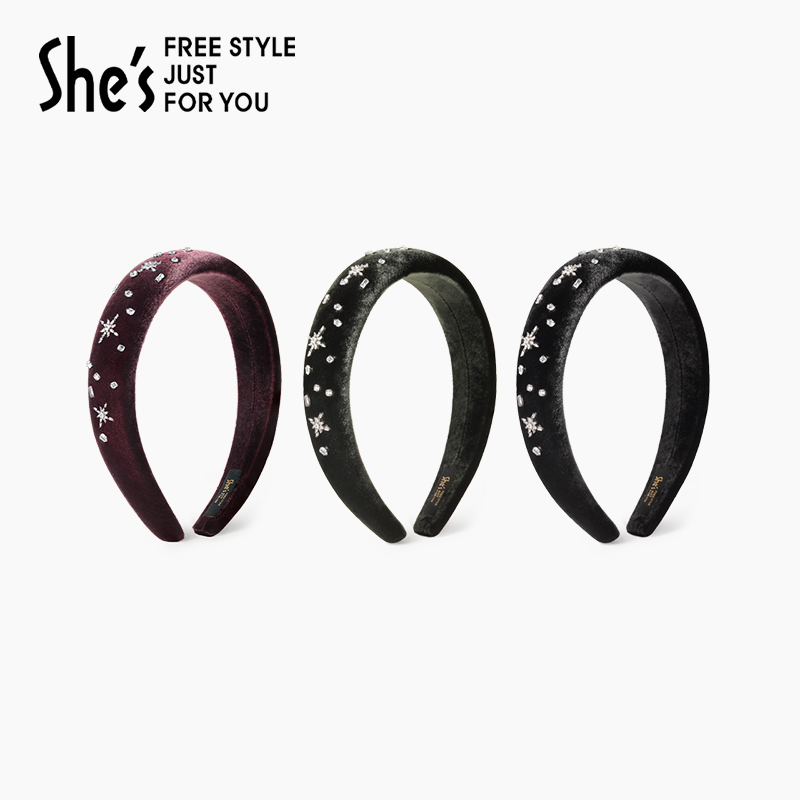 shes茜子巴比耶轻奢丝绒发箍
