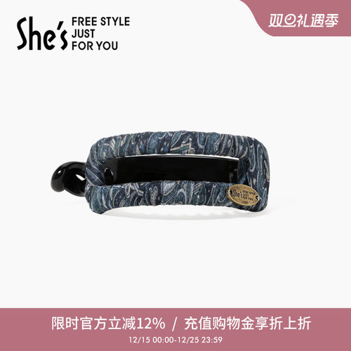 shes复古轻奢高级感桑蚕丝发夹