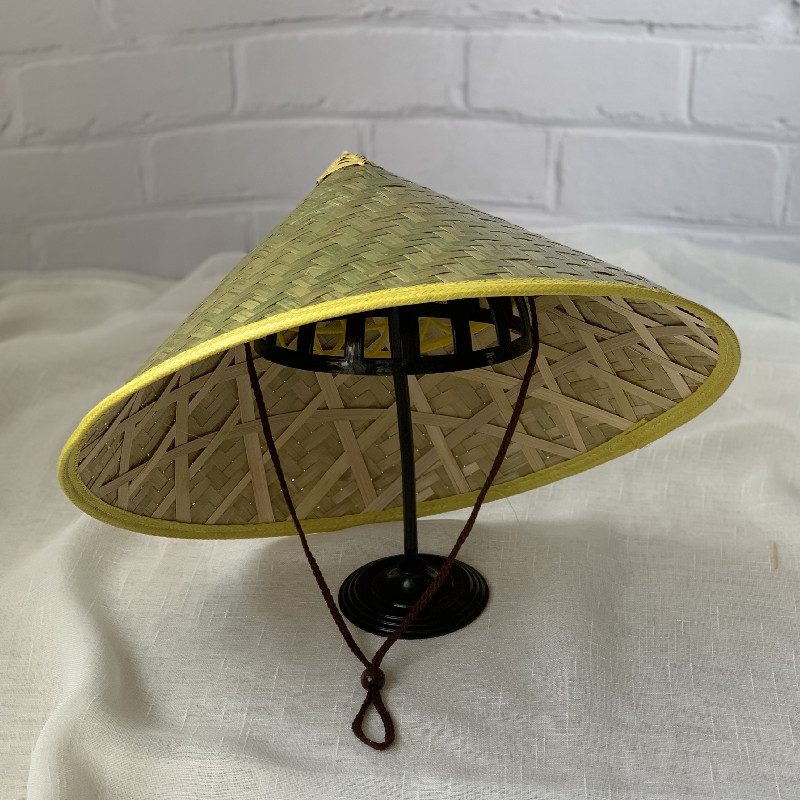 青竹斗笠遮阳劳动夏季采茶大檐