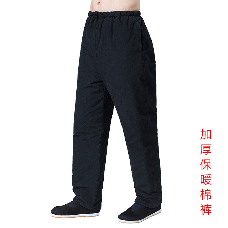 中老年人外穿纯棉冬季保暖裤棉裤冬季加厚保暖宽松休闲爷爷唐装男