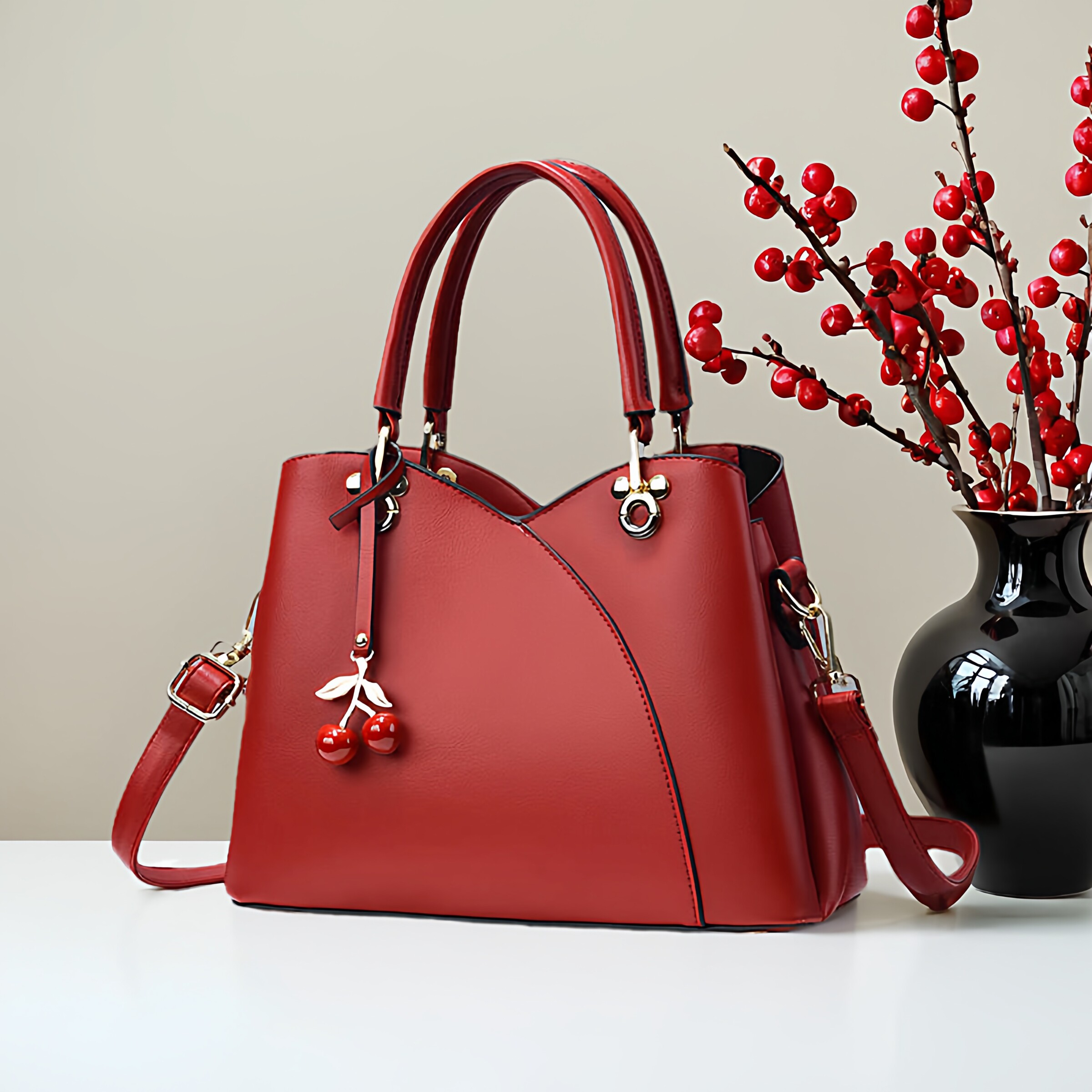 新式斜挎单肩包女士手提包大容量2026年新款包包时尚简约通勤女包