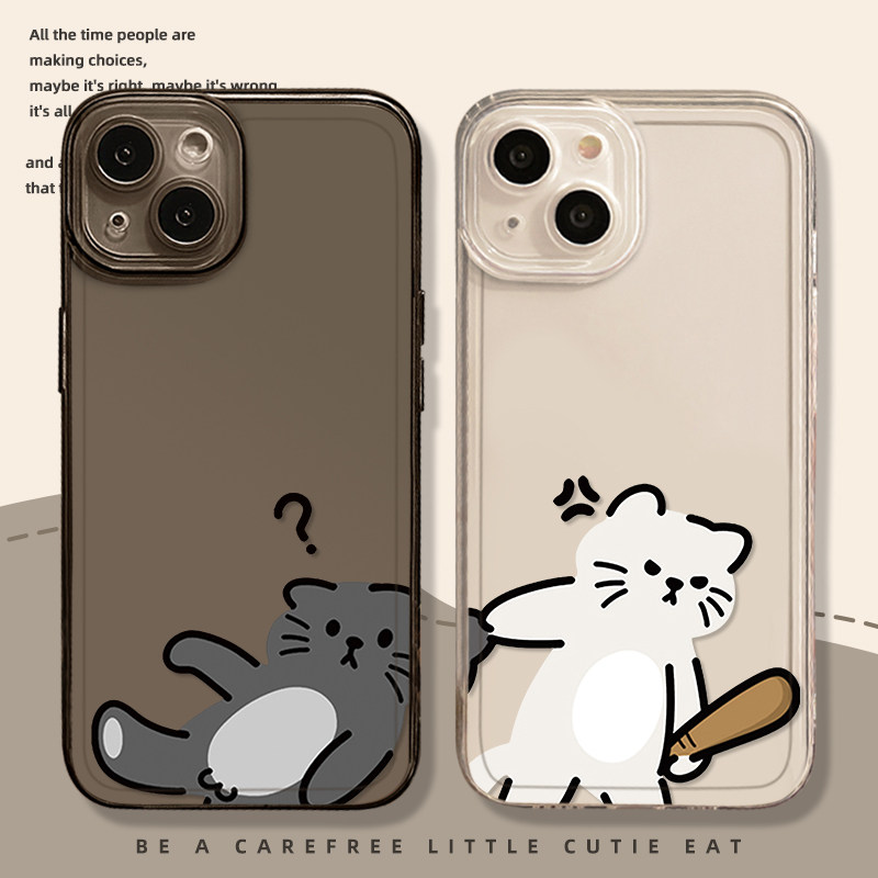 家庭地位猫咪趣味情侣手机壳适用