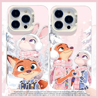 适用于小米civi5pro手机壳xiaomi尼克朱迪civi4pro新款彩银壳3雪天情侣卡通可爱疯狂动物城防摔保护套男女软