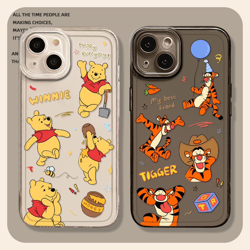 维尼熊跳跳虎卡通手机壳适用