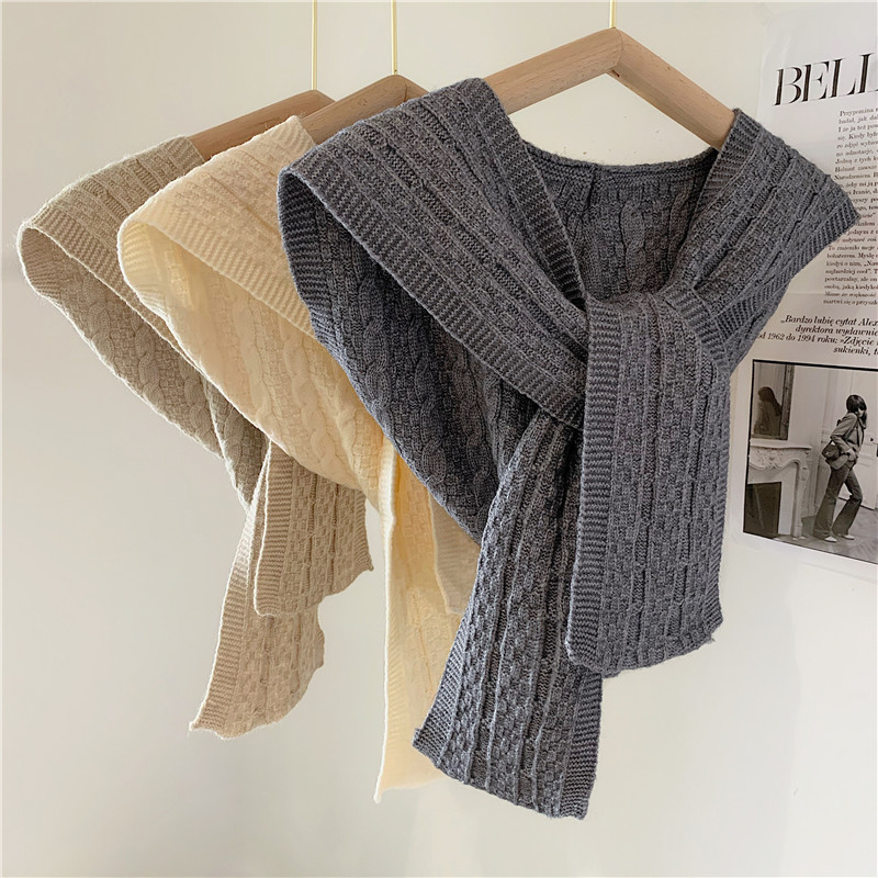 百搭风打结连帽子学生针织毛线