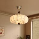 法式 中古风吊灯卧室灯温馨浪漫布艺花纹复古南洋餐厅主卧书房灯具