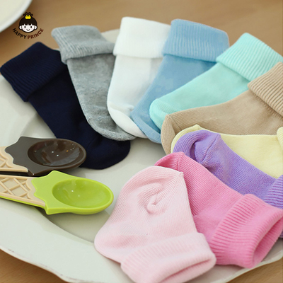 婴儿袜子春秋款纯棉中筒袜