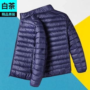 亏本反季清仓轻薄款羽绒棉服男士立领连帽轻便休闲外套男大码男装