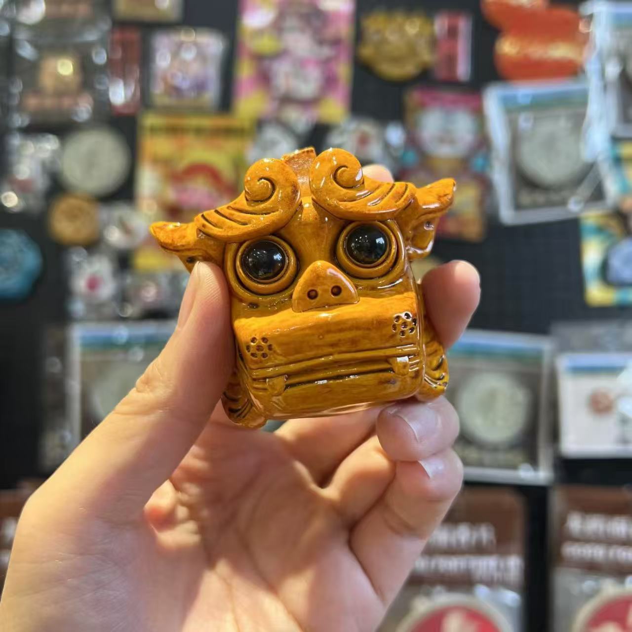 山西云冈石窟黄琉璃獬豸冰箱贴