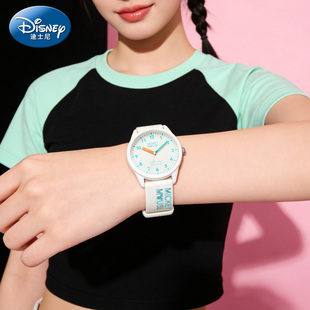 迪士尼手表女2026新款 学生初高中考试专用只看时间儿童女孩ins风