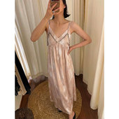 吊带睡裙休闲家居服连衣裙子 睡衣女春夏2026新款 法式 性感纯欲大码