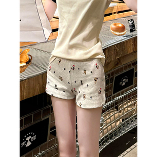 百搭休闲居家短裤 小众ins风趣味小狗印花短睡裤 2025新款 女款 夏季