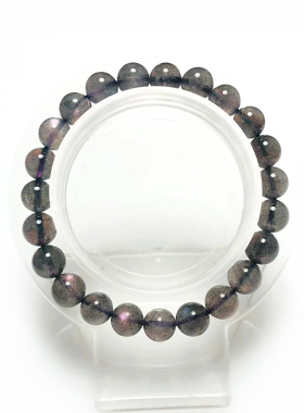 石佑水晶女天然紫光拉长石手链