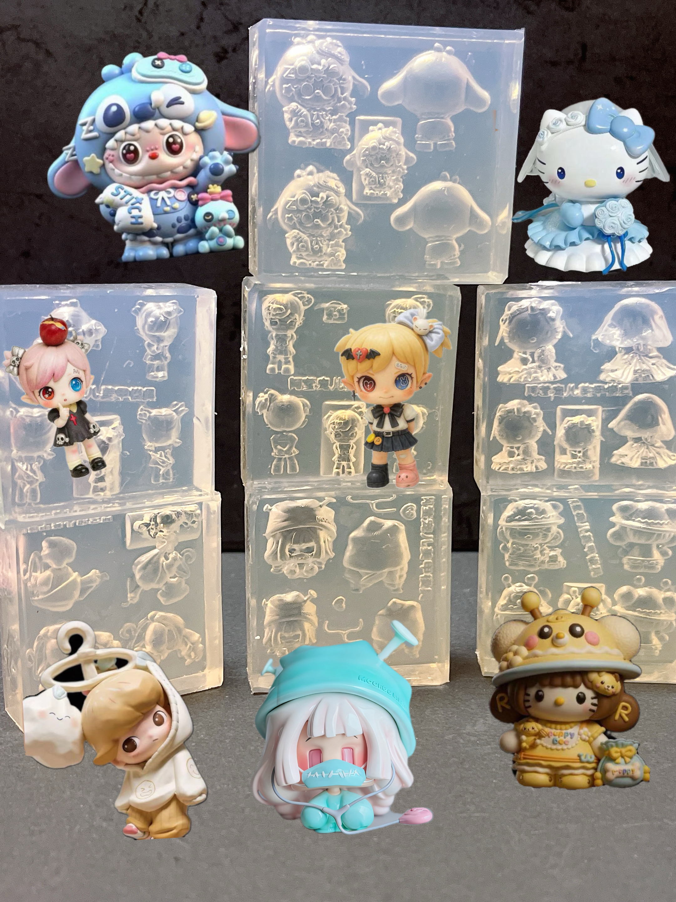 KT改娃美甲模具水果派对系列三