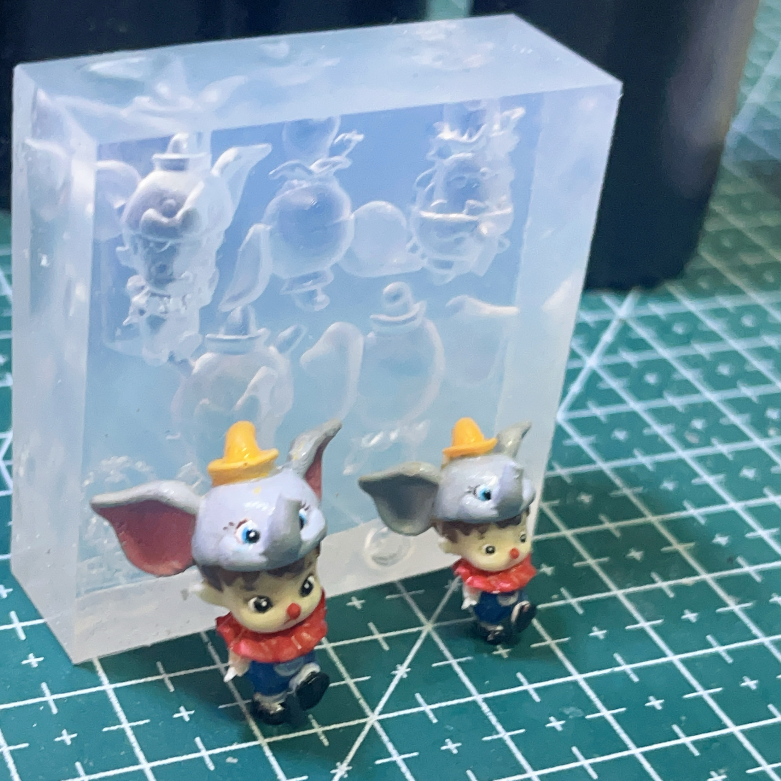 阿莹宠儿美甲模具HACI小飞象小丑硅胶模具可反复使用