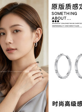 韩系轻奢高级感耳圈女2026新款耳饰小众设计感耳钉独特漂亮型耳环