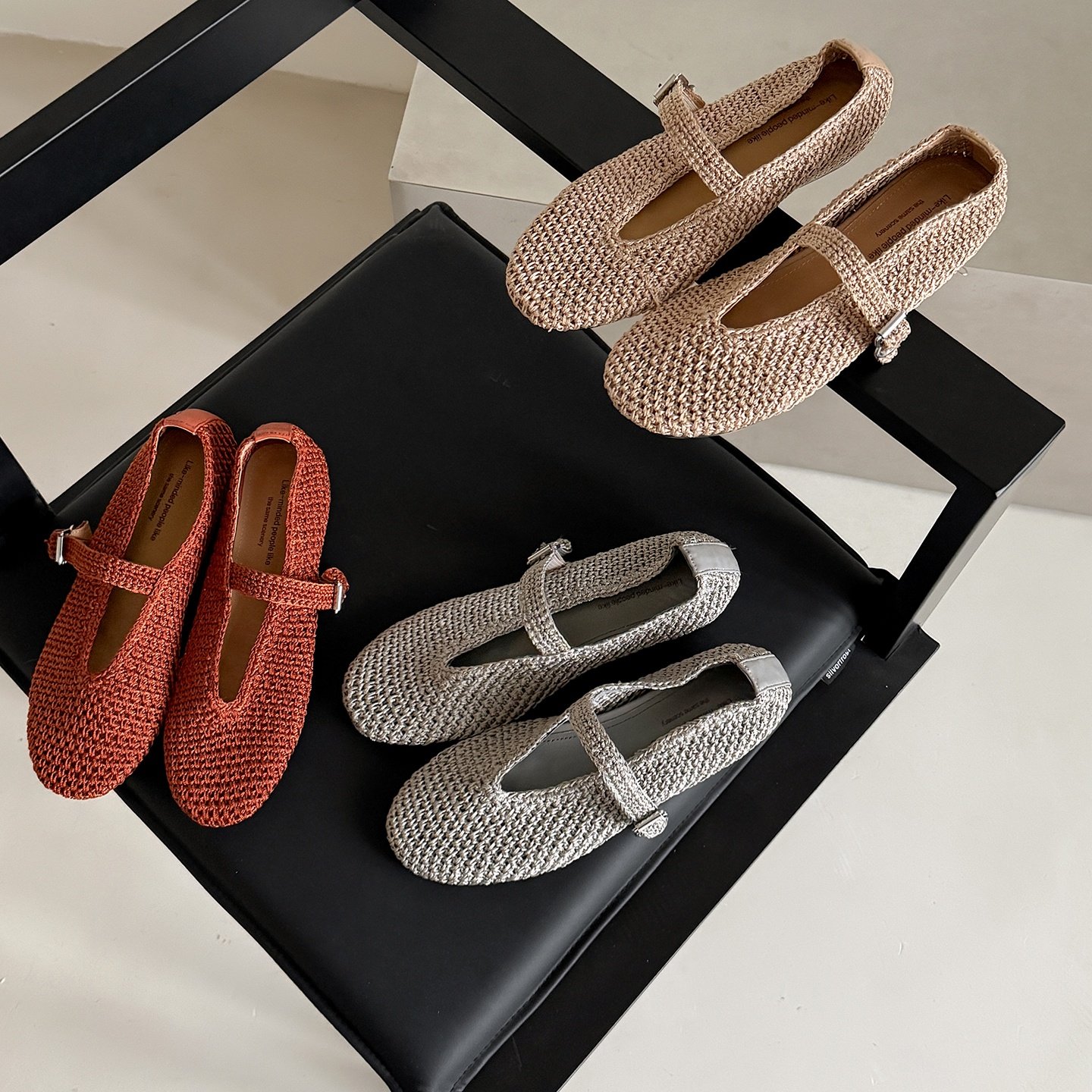 圆圆妈2026春季简约浅口鞋编织一字带玛丽珍舒适百搭内增高女鞋子,女鞋,玛丽珍鞋,淘宝优惠券,粉丝福利购,淘宝优惠卷