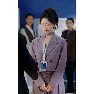 原版短剧婚夜燃尽林秋奈孟瑜同款西装套装西服上衣西裤女衣服潮