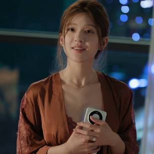 原版许我耀眼赵露思许妍同款睡衣睡袍v领蕾丝中长款外套女衣服潮