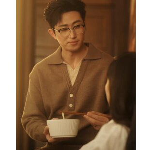 原版短剧知京冬风雪王凯沐袁逐风同款毛衣v领针织衫上衣男衣服潮