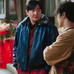 原版 机车皮衣外套秋冬翻领夹克上衣男衣服潮 老舅郭京飞崔国明同款