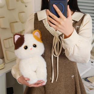 客厅玩偶暹罗安抚毛绒玩具公仔超萌小礼物女生房间玩偶仿真布娃娃