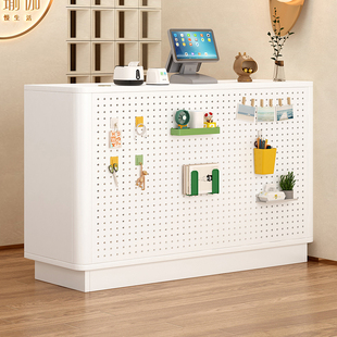 店前台桌超市便利店美容院简易小吧台 收银台店铺小型柜台网红服装