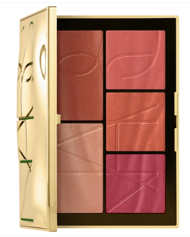 在途 NARS 2024圣诞限量 唇蜜腮红套装5色腮红高光眼影多功能盘