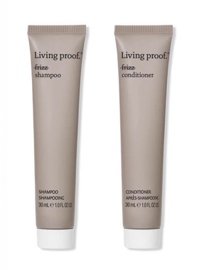 美版 Living proof沙发救星 NoFrizz防毛躁洗发水30ml 护发素30ml
