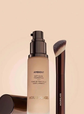 部现 22新款Hourglass Ambient Soft Glow柔光粉底液30ml粉底刷