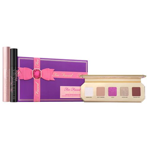 在途 海淘Too faced 2024新款You're a Gem眼影盘睫毛膏套装～