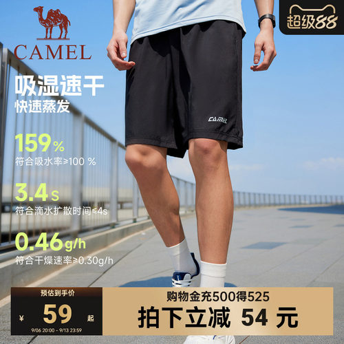 骆驼运动短裤速干透气