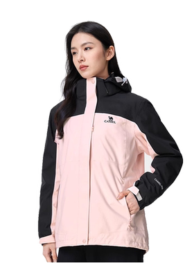 骆驼女三合一防水防风冲锋衣