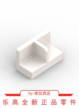 乐高LEGO零件 93095 18971 白色 1x2托架 人仔腿夹站立砖 6093479