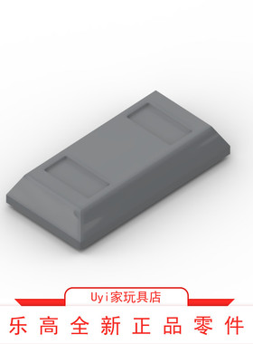 乐高LEGO零件 深灰色99563 1x2地砖铅锭金锭 6331866