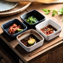 蘸料碗酱油碟小菜碟家用调味碟火锅醋碟陶瓷方形盘子碟子餐具日式