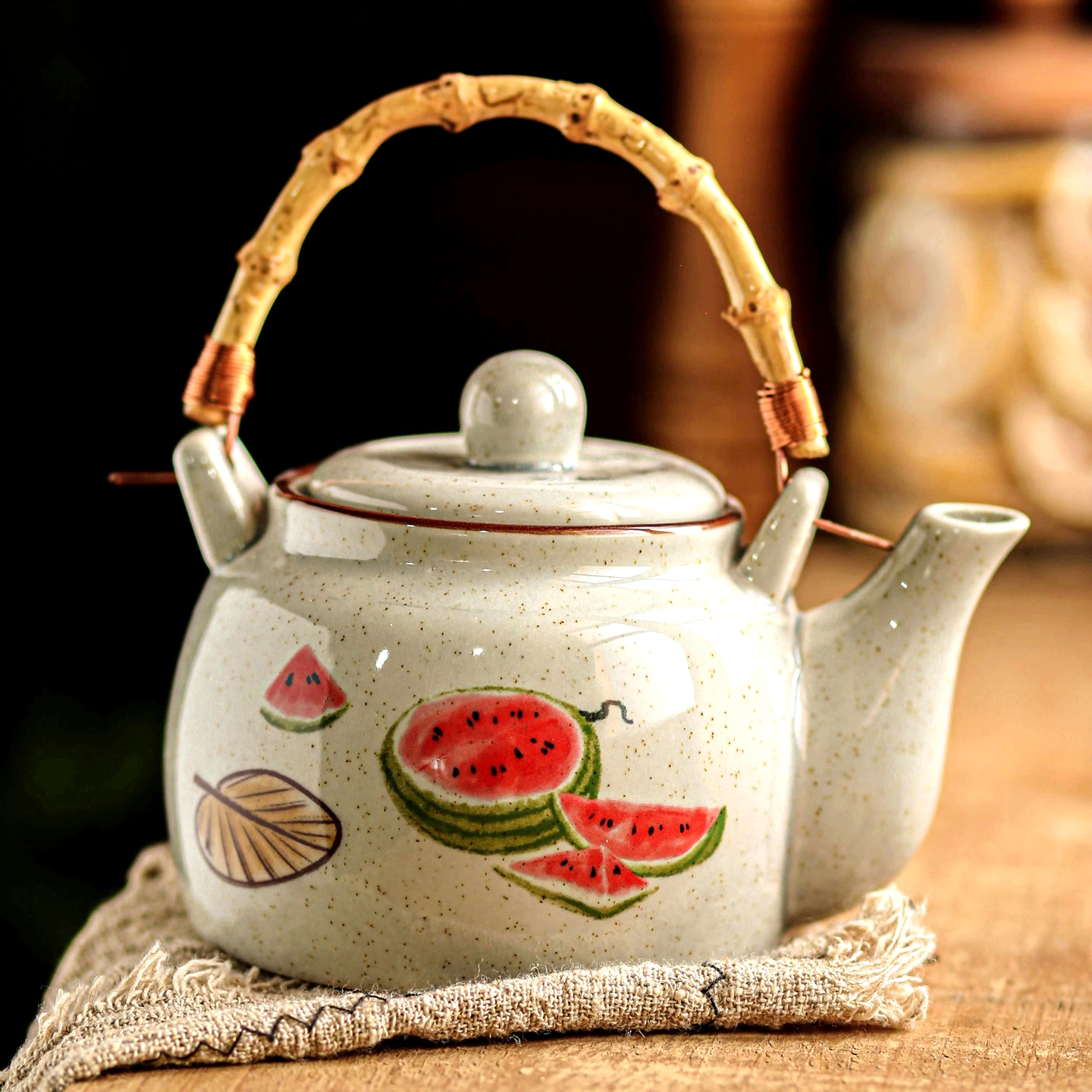 茶壶泡茶家用耐高温客厅待客水壶提梁壶茶具套装喝茶专用杯冷水壶