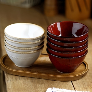 2025新款饭碗小碗吃饭米饭碗喜碗陶瓷汤碗漂亮餐具碗家用一人一个