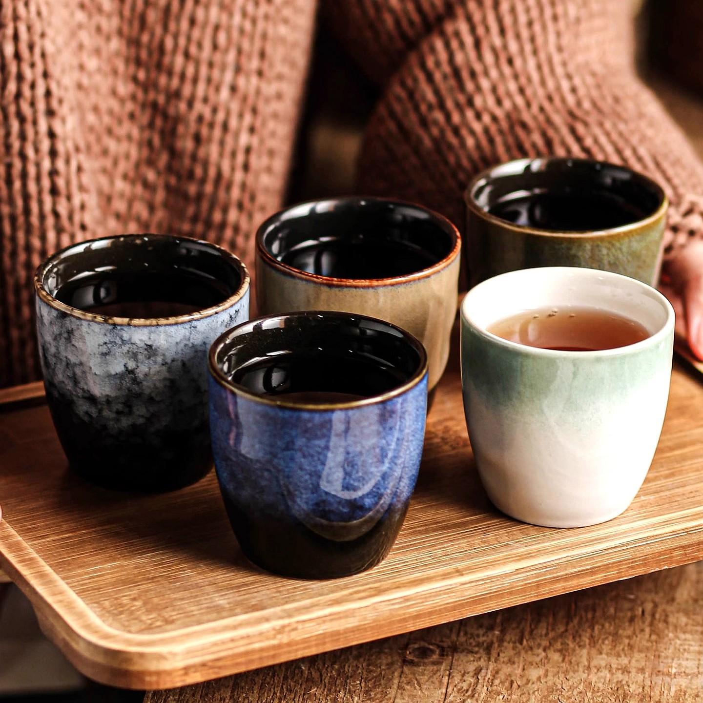 漂亮喝水杯子窑变茶杯2025新款高端招待客人水杯陶瓷手握杯咖啡杯