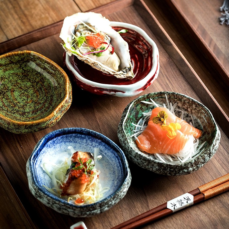 5英寸小菜碟4脚陶瓷碟小盘子碟子精致壶承盘托盘日式餐具趣味餐盘,餐饮具,碟,淘宝优惠券,粉丝福利购,淘宝优惠卷