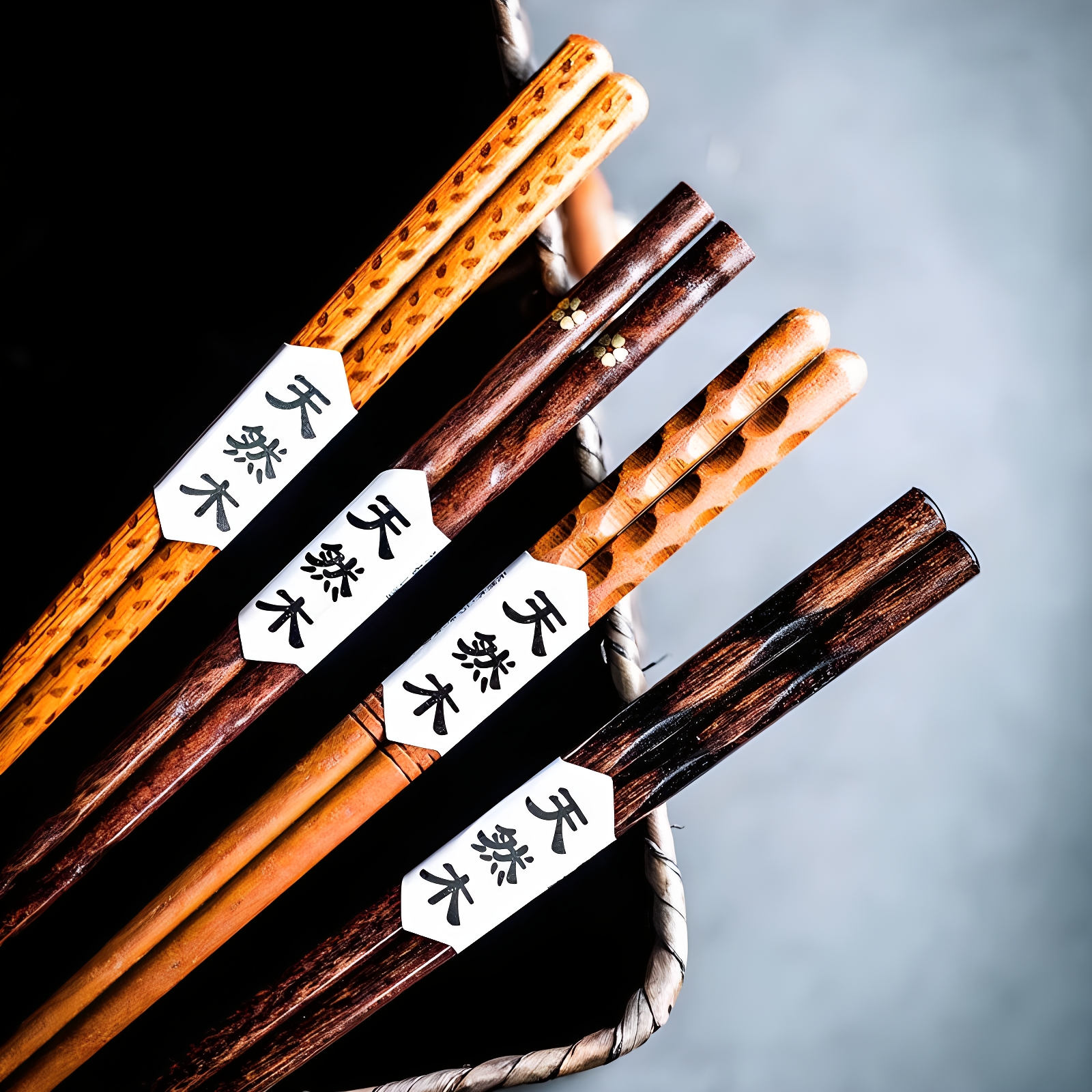 筷子家用2025新款高级尖头筷实木