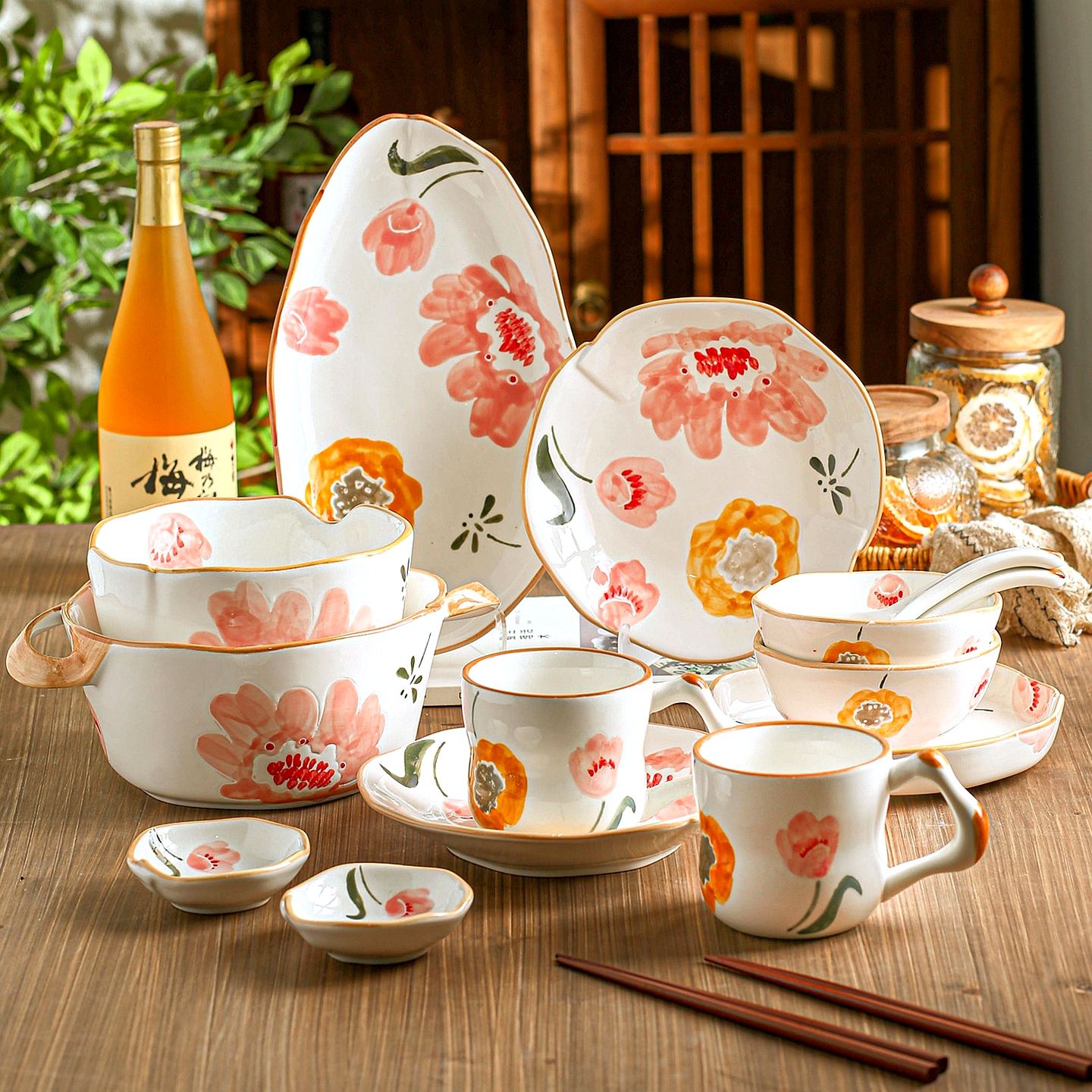 特别好看的餐具套装2人一整套碗