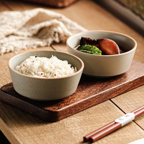 日式特别好看的饭碗浅口小碗汤碗