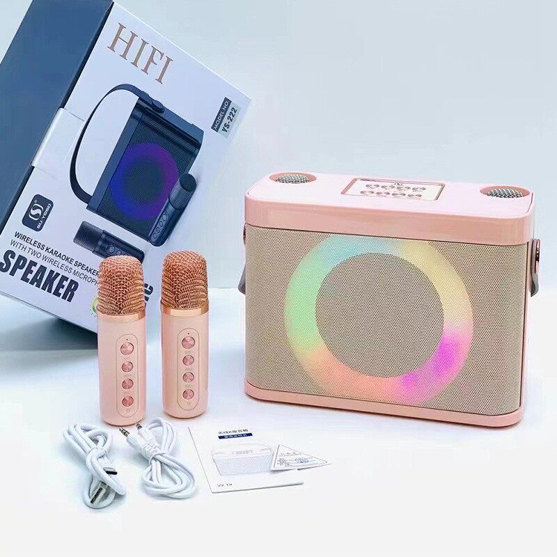 手提蓝牙音箱话筒套装双麦克风