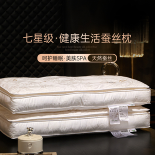 璟瑄蚕丝枕头成人护颈椎助睡眠颈椎枕家用枕头芯蚕丝枕一对装枕芯