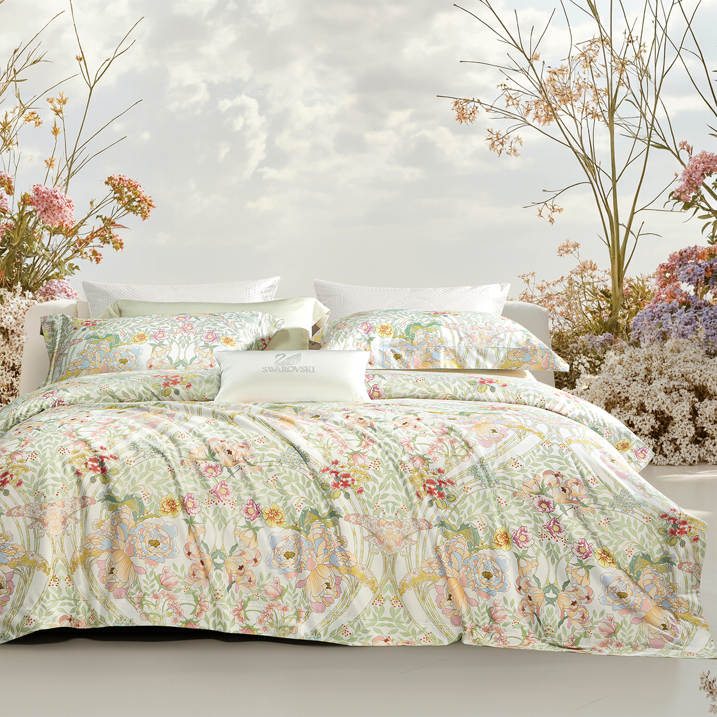 高端进口140支长绒棉印花四件套