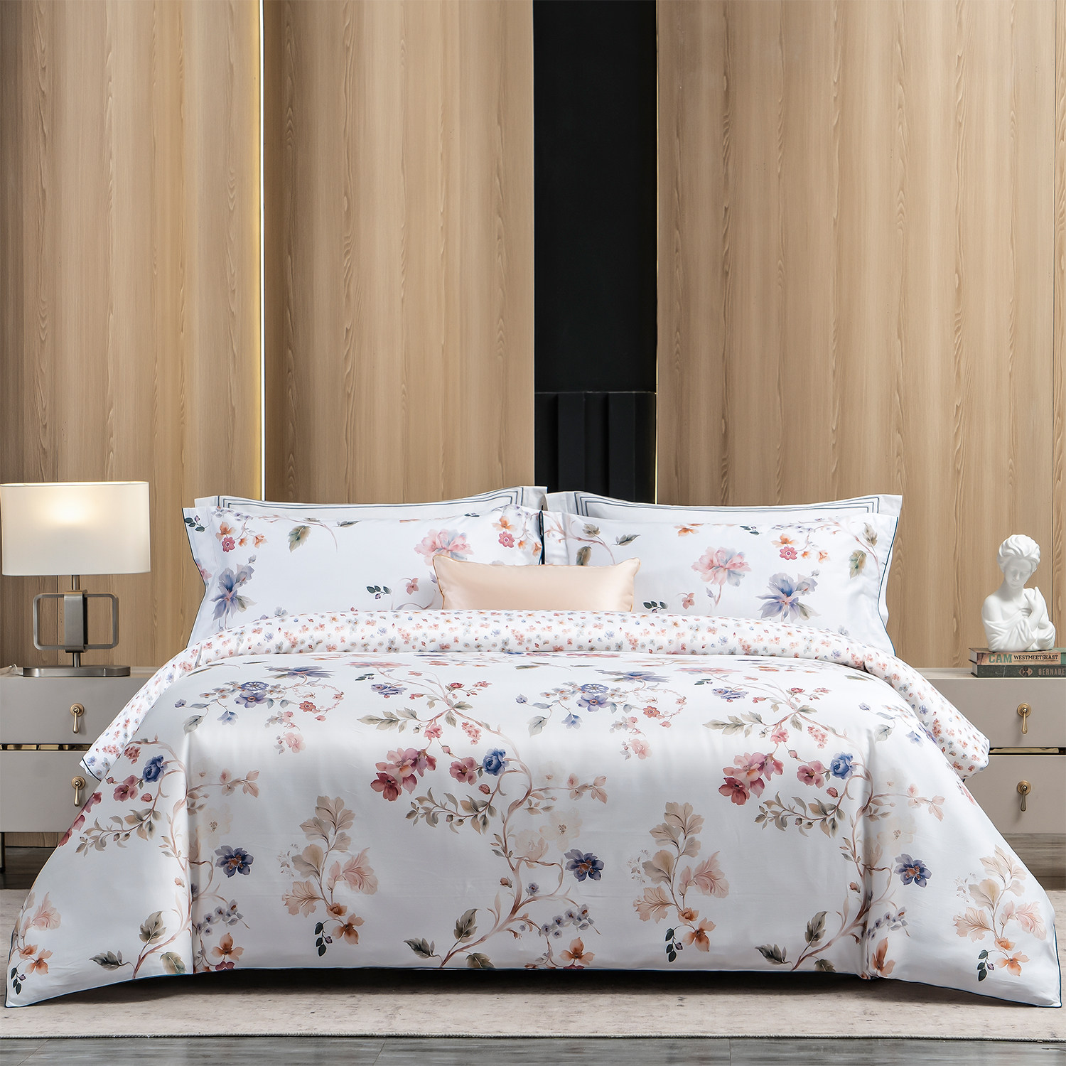 2026新款140支双股长绒棉全棉纯棉四件套亲肤超柔四季款床上用品,床上用品,床品套件/四件套/多件套,淘宝优惠券,粉丝福利购,淘宝优惠卷