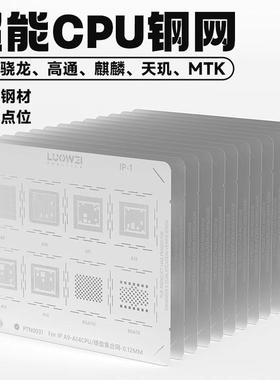 洛韦CPU钢网植锡网CPU适用苹果麒麟联发科高通 IP/SD/MTK/Hiu安卓