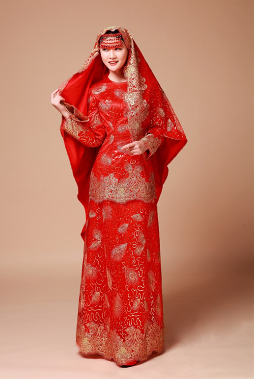 回族穆斯林结婚礼服 少数民族红色成套巴服 婚纱婚服 厂家直销007|ruв категории Женская одежда, Cвадебные платья, свадебное платье - от Buy2taobao.com для оказания профессиональной услуги покупки агента Taobao