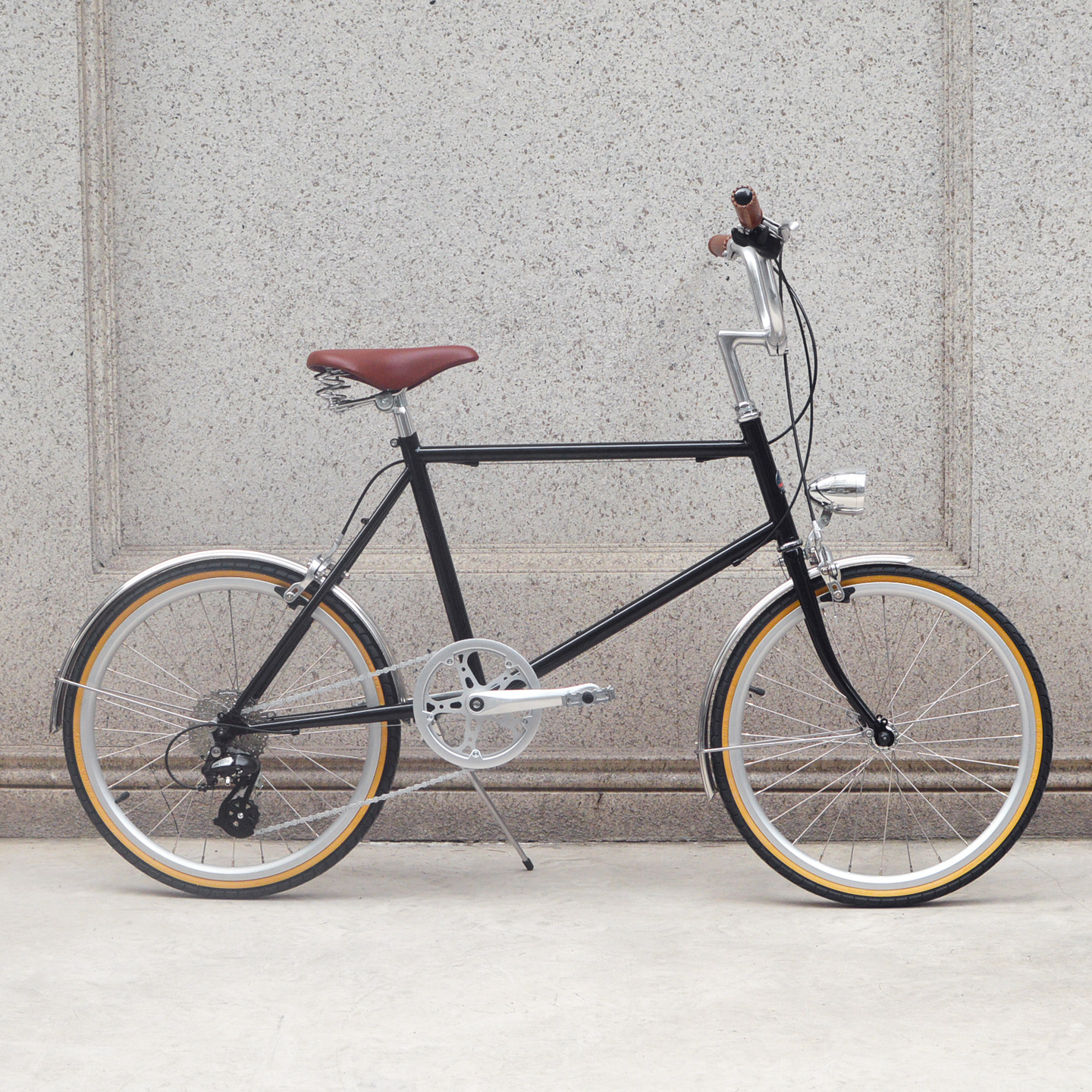 DayDayBike复古20寸黑色8速变速小轮车城市通勤轻便代步车自行车